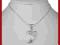 SREBRNY ŁAŃCUSZEK ŻYŁKA 45cm + ZAWIESZKA  DELFIN