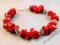 wirginia141* koral czerwony w srebrze*bransoletka