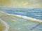 Obraz olejny pejzaż na płótnie - PLAŻA - 40x60