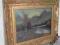 pejzaż za szkłem w ramie 54x64cm "góry