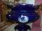 Wiekowy wazon włoski kobaltowo zlocony 24kt porcel