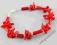 wirginia141* koral czerwony w srebrze*bransoletka