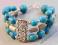 wirginia141* turkus w srebrze*bransoletka ETNO