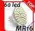 ŻARÓWKA DIODOWA MR16 60led = 60W ciepła