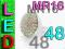 ŻARÓWKA MR16 48 LED CIEPŁA ŻARÓWKI 80 60 24 21 20