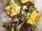 KOWALIK  - Żółte róże 20x40 kwiaty BCM !!!!