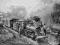 Lokomotywa parowa z wagonem z ok 1870 roku