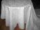 PIĘKNY BIAŁY OBRUS BAWEŁ.BOGATY BŁ.HAFT KWIATOWY