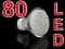 ŻARÓWKA GU10 80 LED CIEPŁA ŻARÓWKI 60 48 24 21 20