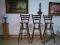 PIĘKNE  HOKERY, DREWNO, DĄB, KRZESŁA 3SZT.