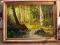 LEŚNY STRUMIEŃ -OLEJ- PŁÓTNO -RAMA  - 82 X62 CM