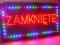 ZAMKNIĘTE  REKLAMA LED NEON NOWOŚĆ!! BANER