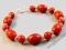 wirginia141* koral czerwony w srebrze *bransoletka
