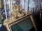 Stare, zabytkowe, barokowe lustro,kryształ-Francja
