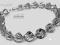 Swarovski piękna bransoletka SILVER HELIX srebro