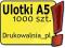 PROMOCJA !!! 50% CENY - ULOTKI A5 1000 szt (R)