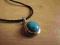NASZYJNIK SREBRO TURKUS ŚLICZNY TURCJA UNIKAT
