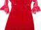 LINDEX aksamitna czerwona sukienka CUDO r.164
