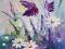 MOTYLE i LAWENDA olej płótno 24 x 32 cm