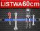 UCHWYT LISTWA MAGNETYCZNA NARZĘDZIOWA 60cm 13kg FV