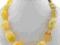 Złote AGATY naszyjnik z Agatów żółtych  AGAT