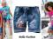 C45 Super spodenki jeansowe 128 Bella-Fashion