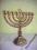 MENORA - 8-RAMIENNY ŚWIECZNIK MOSIĘŻNY Z GWIAZDĄ