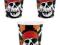 Kubeczki Jolly Roger 266 ml 8 szt Urodziny Pirat