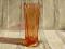 Stary wazonik wazon szklany szkło koloru miodowego