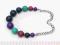 Atmosphere naszyjnik fiolet turkus korale NOWOSC