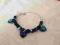 charm's bransoletka swarovski serca heliotrope