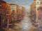 Wenecja,pejzaż,obraz olejny,szpachla,60x90cm,ARTE
