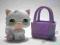 LITTLEST PET SHOP Hasbro kotek + akcesoria