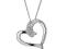 Naszyjnik Serce, BIAŁE ZŁOTO, DIAMENTY