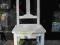 4 Krzesła postarzane shabby chic prowansja białe