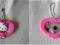 hello kitty lusterko brelok zawieszka różowa