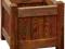DONICA DREWNIANA SKRZYNKA BRĄZ DONICZKA 330 x 330