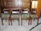 A-C Unikatowy Masywny Zdobiony Zestaw 4 KRZESEŁ !!