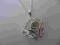 ŁANCUSZEK ZE SREBRNĄ RÓŻYCZKĄ