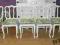 Ludwikowskie krzesła białe shabby chic 6szt. białe