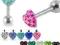 KOLCZYK DO JĘZYKA SERDUSZKO SWAROVSKI STAL RÓŻNE !