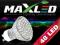 ! ŻARÓWKA DIODOWA GU10 48 LED + GRATIS