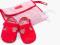 ZARA czerwone buciki  17/18 10,5cm (6-12 mies)