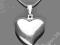 SREBRNY WISIOR DUŻE SERCE Z ŁAŃCUSZKIEM-40%