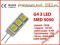 żarówka G4 3 LED SMD 12V DC ciepła 6 9 12 24 mini