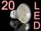 ŻARÓWKA GU10 20 LED CIEPŁA ŻARÓWKI 80 60 48 24 21