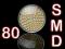 ŻARÓWKA GU10 80 SMD CIEPŁA ŻARÓWKI 60 48 24 21 20