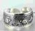 BRANSOLETKA CUFF ORIENTAL RYBY RELIEF SREBRO TYBET