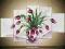 Piękne Kwiaty Tulipany Obraz Malowany 100x60 Wybór