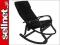 FOTEL BUJANY CZARNE DREWNO MATERIAŁ CZARNY  11